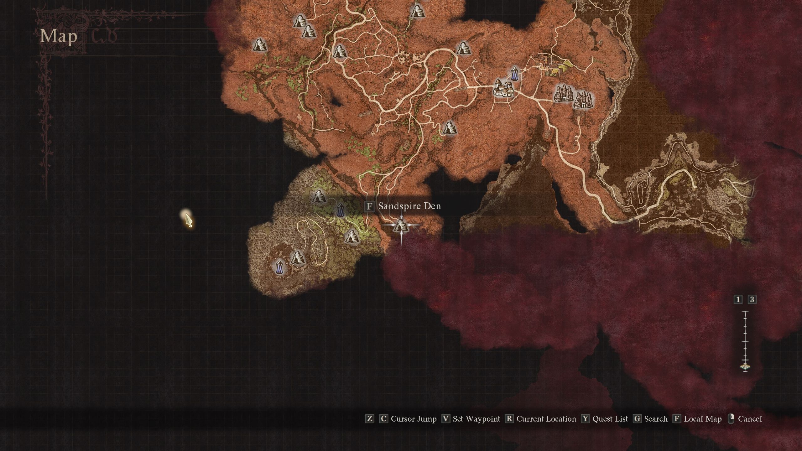 لوکیشن Sandspire Den - Dragon's Dogma 2