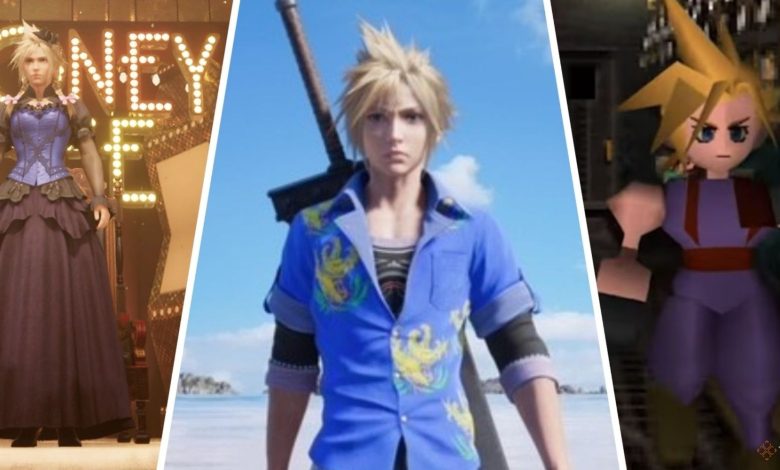 بهترین لباس‌های Cloud Strife در Final Fantasy 7، رتبه‌بندی شده است