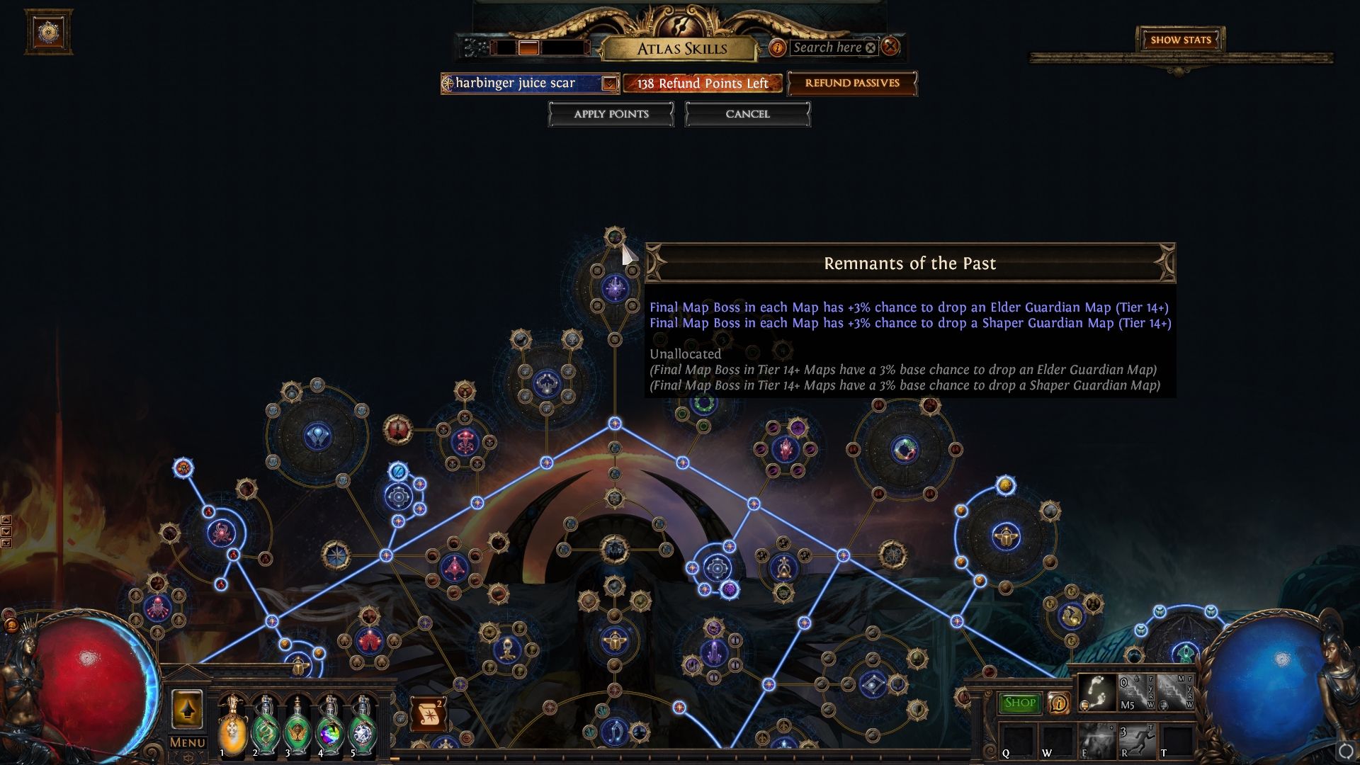 مهارت قابل توجه اطلس بدست آوردن Remnants of the Past در Path of Exile