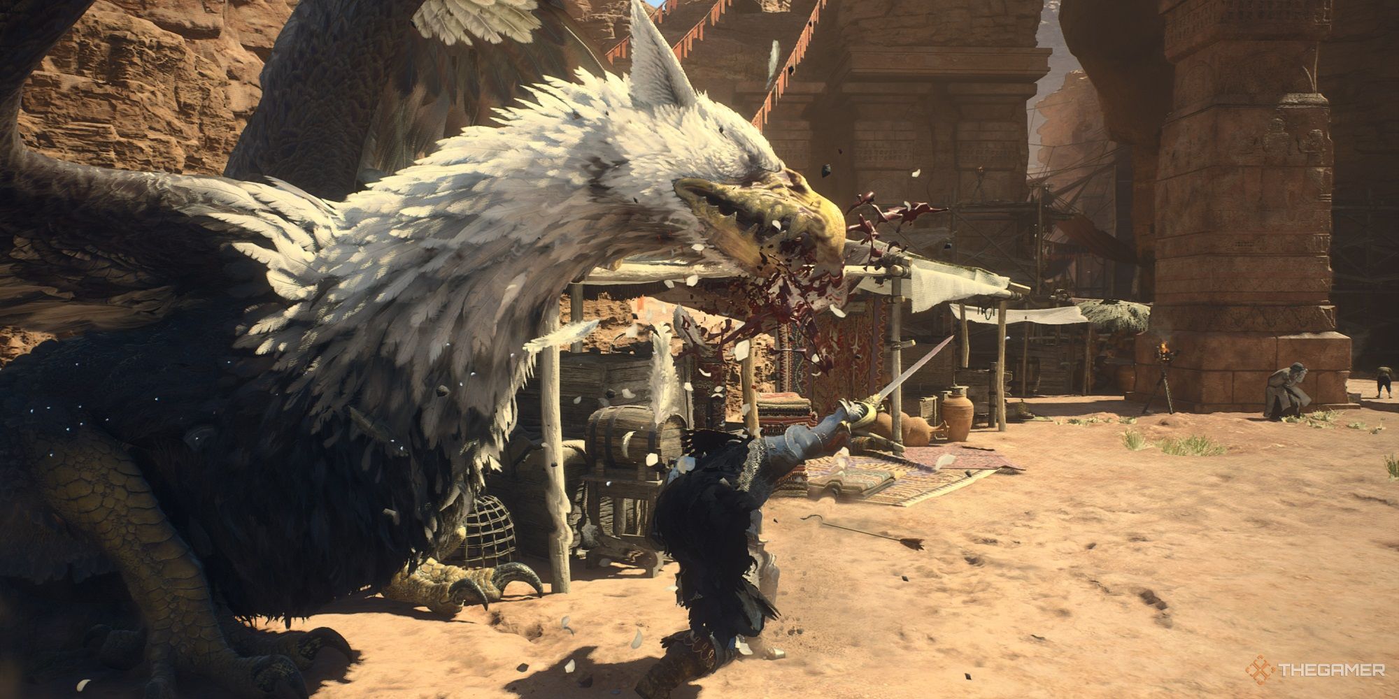 آخرین ضربه را به گریفین در Dragon's Dogma 2 وارد می کند