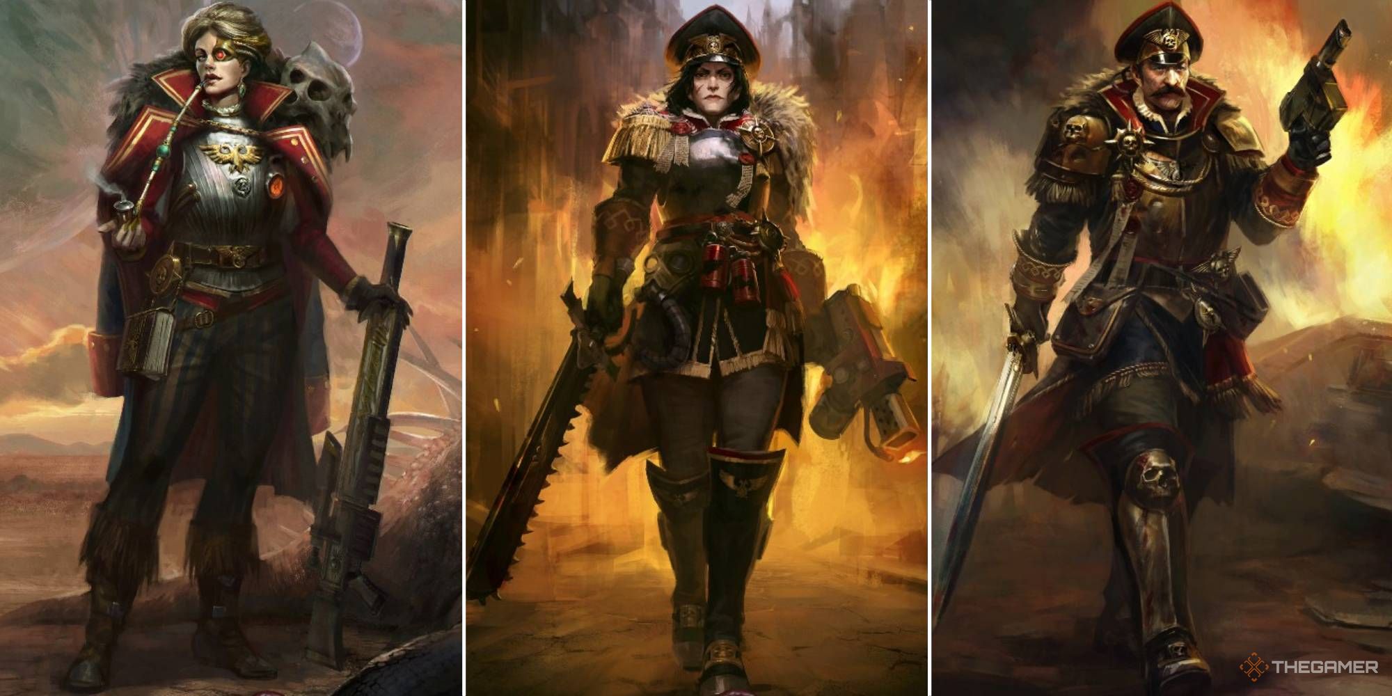 بهترین ساخت Ministorum Priest در Warhammer 40K: Rogue Trader 8 سه تا از پرترههای شخصیت موجود در Warhammer 40k Rogue Trader که با منشأ Commissar مطابقت دارند. دو ماده و یک مرد