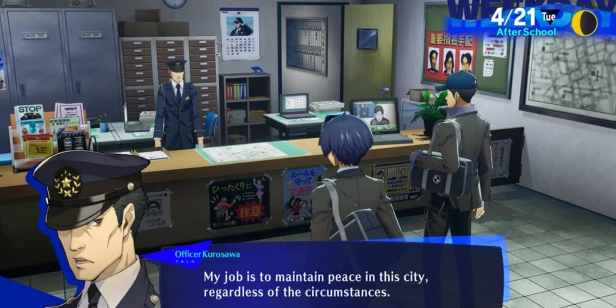 افسر کوروساوا برای فروش اسلحه به نوجوانان در Persona 3 Reload آماده می شود