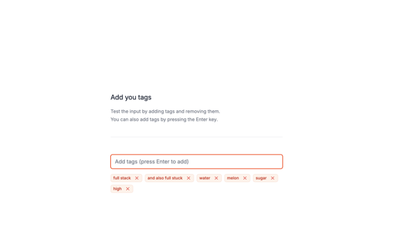 نحوه ایجاد یک ورودی برچسب با Tailwind CSS و Alpinejs نحوه ایجاد یک ورودی برچسب با Tailwind CSS و Alpinejs
