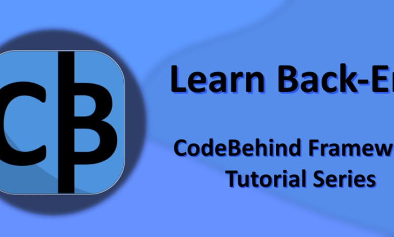 مجموعه آموزش های CodeBehind Framework آغاز شده است مجموعه آموزش های CodeBehind Framework آغاز شده است