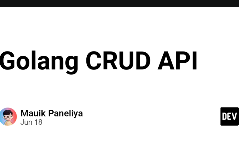 Golang CRUD API