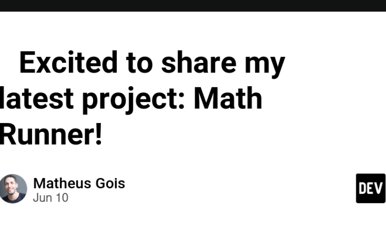 🚀 برای به اشتراک گذاشتن آخرین پروژه خود هیجان زده هستم: Math Runner! 🎮📚 🚀 برای به اشتراک گذاشتن آخرین پروژه خود هیجان زده هستم: Math Runner! 🎮📚