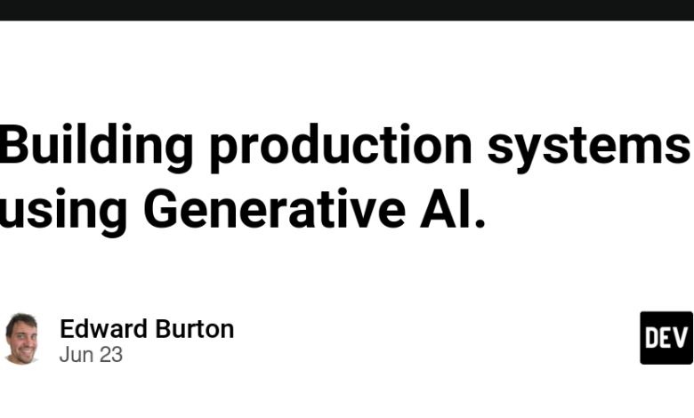 ساخت سیستم های تولید با استفاده از هوش مصنوعی Generative. ساخت سیستم های تولید با استفاده از هوش مصنوعی Generative.