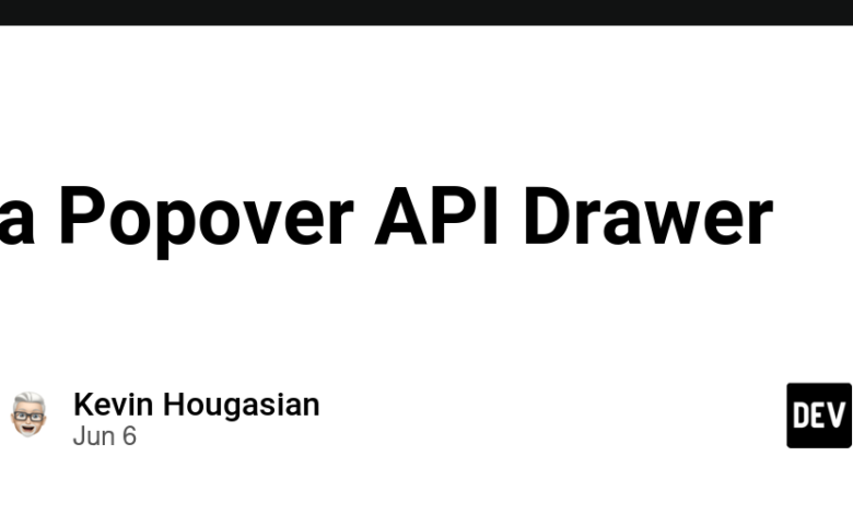 یک کشو Popover API