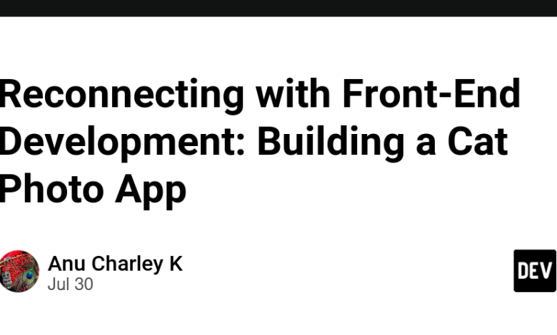 اتصال مجدد با توسعه Front-End: ساختن یک برنامه عکس گربه اتصال مجدد با توسعه Front-End: ساختن یک برنامه عکس گربه