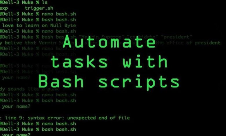 ایجاد حساب کاربری با استفاده از BASH ایجاد حساب کاربری با استفاده از BASH