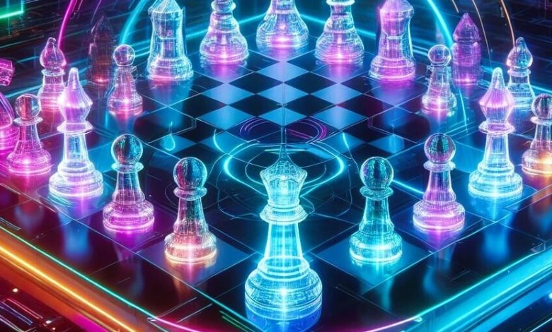 بازی شطرنج دیاگرام ون سه بعدی بازی شطرنج دیاگرام ون سه بعدی