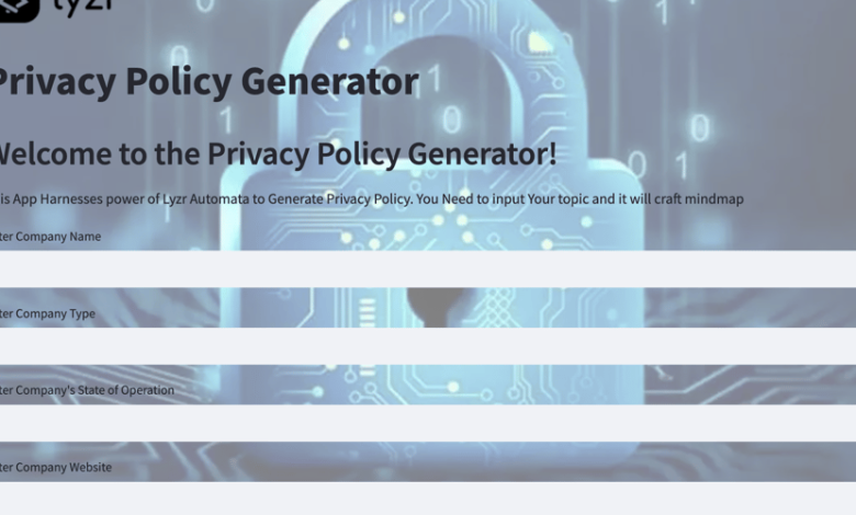 حریم خصوصی مبتنی بر هوش مصنوعی: تأثیر Lyzr Automata بر تدوین خط مشی حریم خصوصی مبتنی بر هوش مصنوعی: تأثیر Lyzr Automata بر تدوین خط مشی