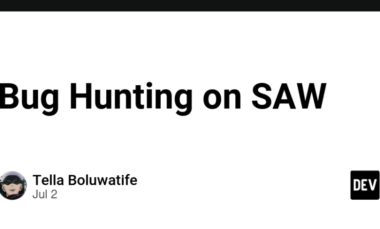 شکار اشکال در SAW شکار اشکال در SAW