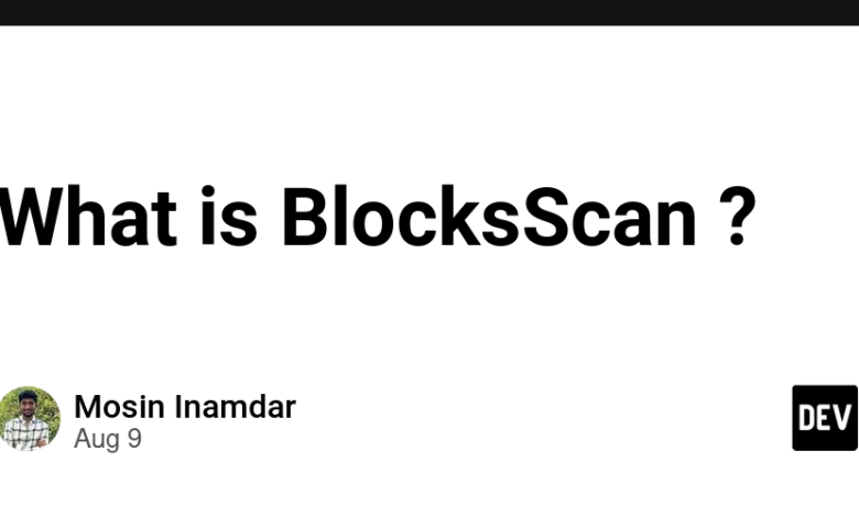 BlockScan چیست؟ – انجمن DEV BlockScan چیست؟ – انجمن DEV