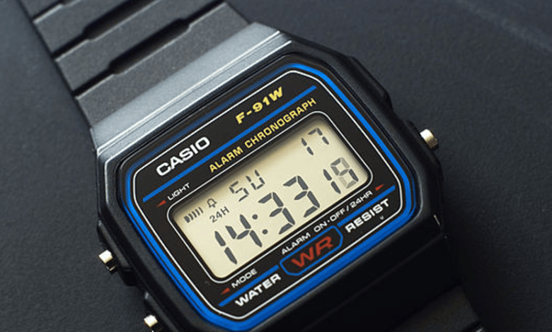 Casio F-91W: یک ساعت ساده