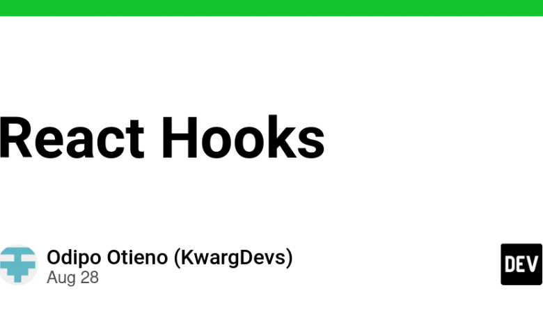 React Hooks – انجمن DEV
