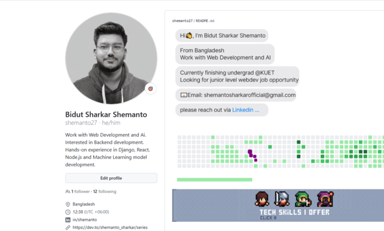 ظاهر جدید نمایه GitHub README من✨ ظاهر جدید نمایه GitHub README من✨