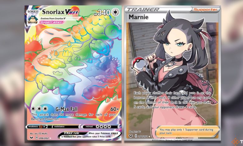 گران‌ترین کارت‌های TCG Pokemon Sword & Shield Base