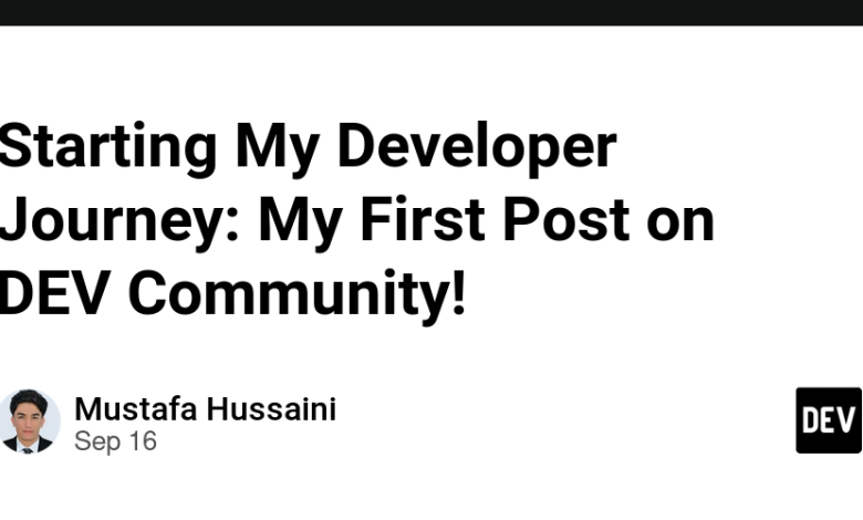 اولین پست من در انجمن DEV! اولین پست من در انجمن DEV!