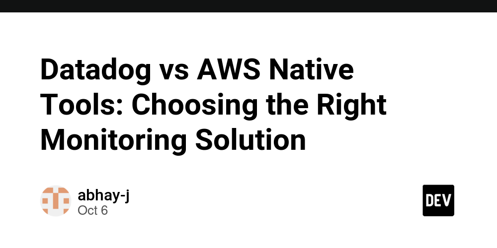 Datadog aws native tools 