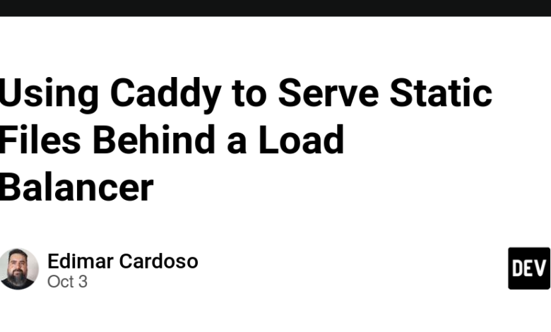استفاده از Caddy برای ارائه فایل‌های استاتیک در پشت Load Balancer