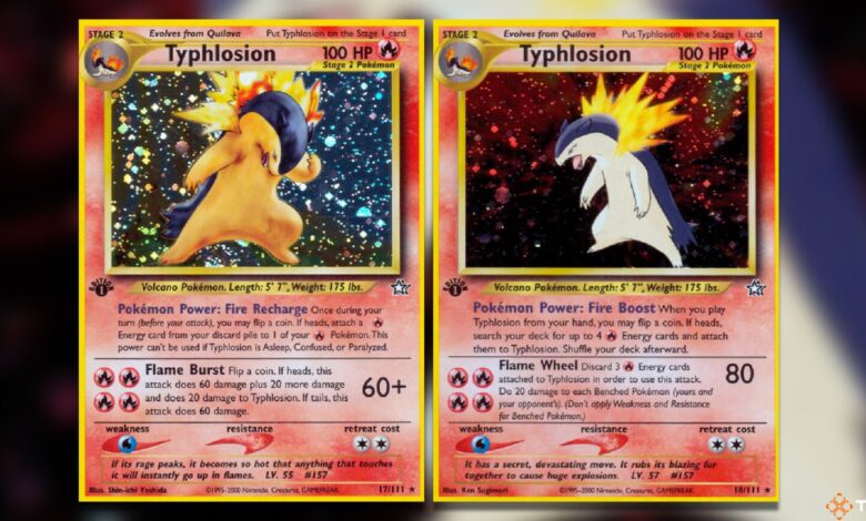 با ارزش ترین کارت های Typhlosion Pokemon TCG با ارزش ترین کارت های Typhlosion Pokemon TCG