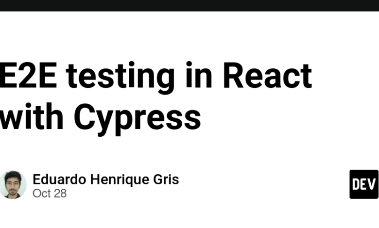 تست E2E در React with Cypress تست E2E در React with Cypress