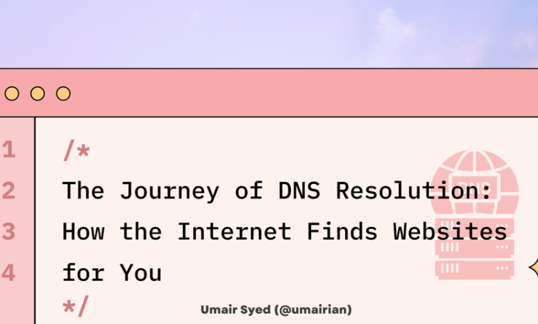 سفر رزولوشن DNS: چگونه اینترنت وب‌سایت‌هایی را برای شما پیدا می‌کند