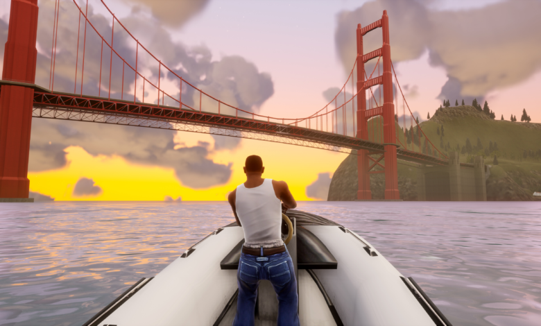 سه شهر GTA San Andreas تقریباً در نقشه های کاملاً جداگانه قرار داشتند سه شهر GTA San Andreas تقریباً در نقشه های کاملاً جداگانه قرار داشتند