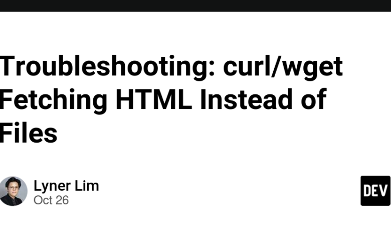 عیب یابی: curl/wget واکشی HTML به جای فایل ها عیب یابی: curl/wget واکشی HTML به جای فایل ها