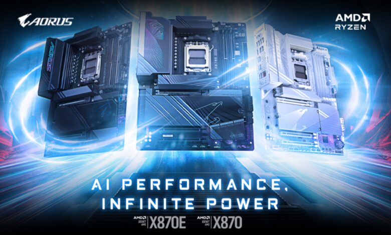 مادربردهای جدید گیگابایت AMD X870E/X870 با تقویت عملکرد هوش مصنوعی معرفی شدند مادربردهای جدید گیگابایت AMD X870E/X870 با تقویت عملکرد هوش مصنوعی معرفی شدند