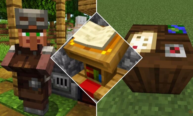 هر ایستگاه کاری روستایی و نحوه عملکرد آن در Minecraft هر ایستگاه کاری روستایی و نحوه عملکرد آن در Minecraft