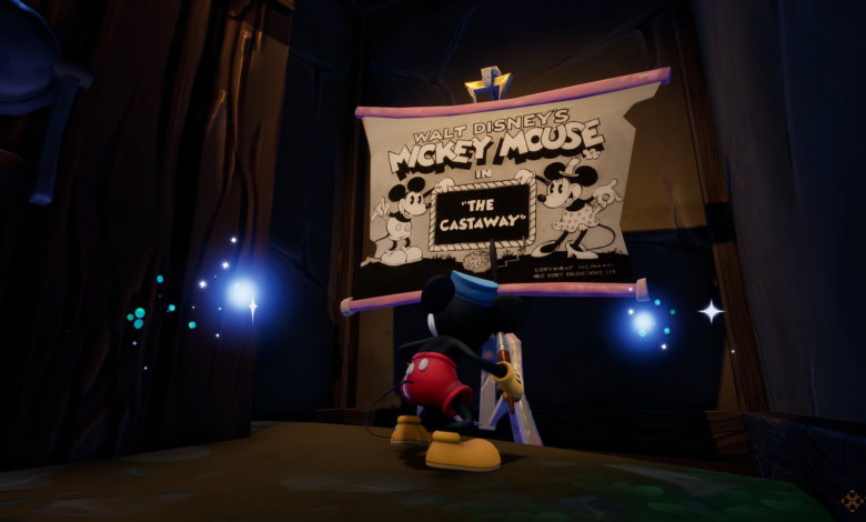 همه مکان‌های حلقه فیلم در سطح پیمایش سمت Castaway Disney Epic Mickey: Rebrushed