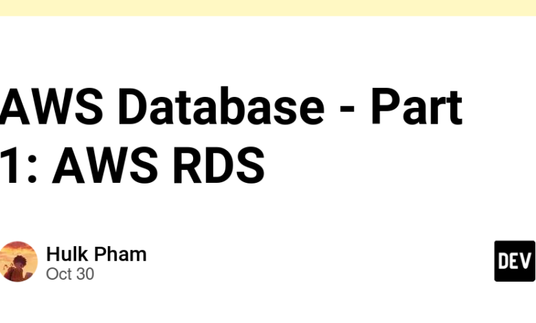 پایگاه داده AWS – قسمت 1: AWS RDS پایگاه داده AWS – قسمت 1: AWS RDS