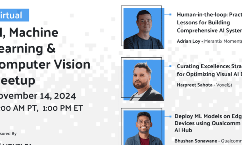 14 نوامبر – AI، یادگیری ماشین و Computer Vision Meetup 14 نوامبر – AI، یادگیری ماشین و Computer Vision Meetup