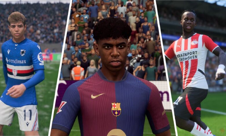 بهترین وینگرهای راست جوان برای حالت حرفه ای در EA Sports FC 25، رتبه بندی بهترین وینگرهای راست جوان برای حالت حرفه ای در EA Sports FC 25، رتبه بندی