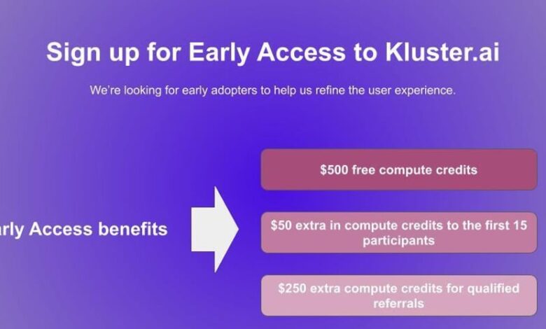 دسترسی به LLM در مقیاس: دسترسی زودهنگام به kluster.ai با 500 دلار اعتبار محاسبه دسترسی به LLM در مقیاس: دسترسی زودهنگام به kluster.ai با 500 دلار اعتبار محاسبه