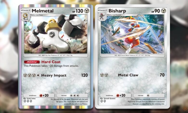 راهنمای کامل دک Melmetal و Bisharp در Pokemon TCG Pocket