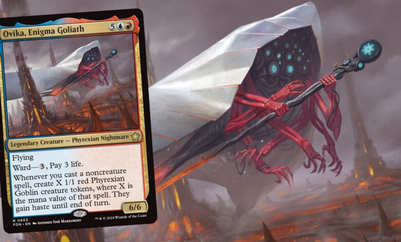 نحوه بازی Ovika، Enigma Goliath Commander Deck در Magic: The Gathering نحوه بازی Ovika، Enigma Goliath Commander Deck در Magic: The Gathering