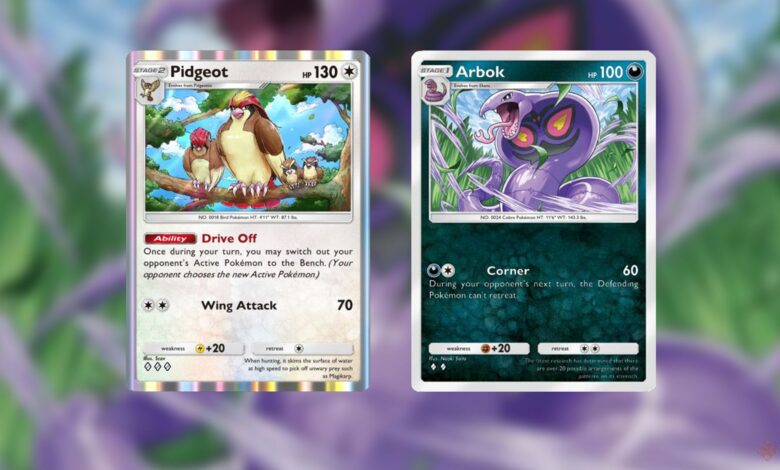 نحوه ساخت و بازی Arbok and Pidgeot Deck در Pokemon TCG Pocket