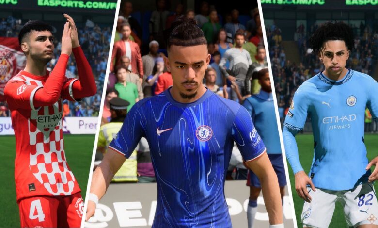 پشت های راست جوان برای استفاده در حالت حرفه ای در EA Sports FC 25