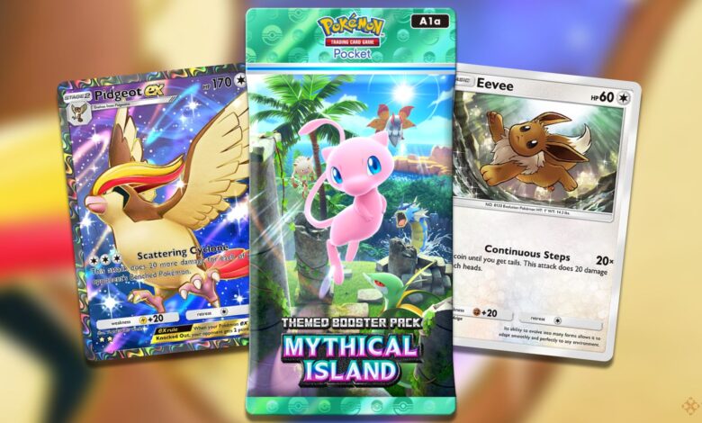 بهترین پوکمون های بی رنگ برای افزودن از جزیره افسانه ای در Pokemon TCG Pocket بهترین پوکمون های بی رنگ برای افزودن از جزیره افسانه ای در Pokemon TCG Pocket