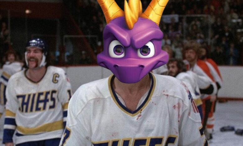 در دفاع از هاکی روی یخ Spyro The Dragon