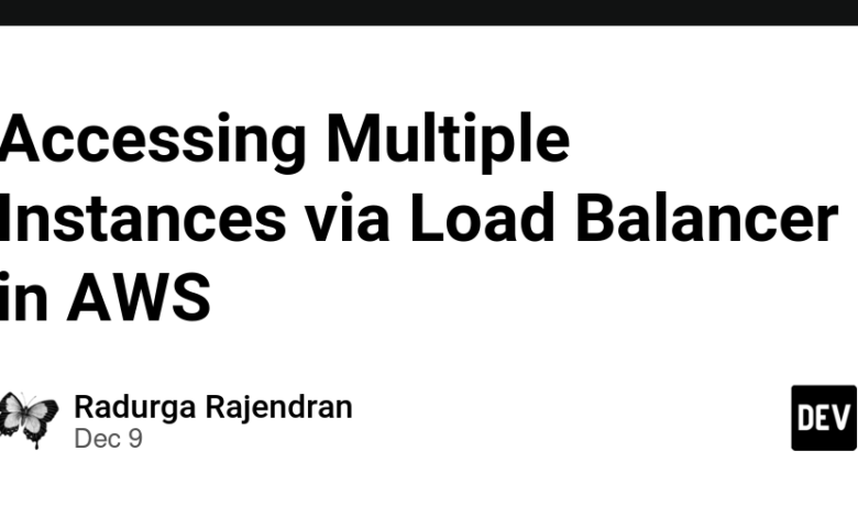 دسترسی به چندین نمونه از طریق Load Balancer در AWS دسترسی به چندین نمونه از طریق Load Balancer در AWS