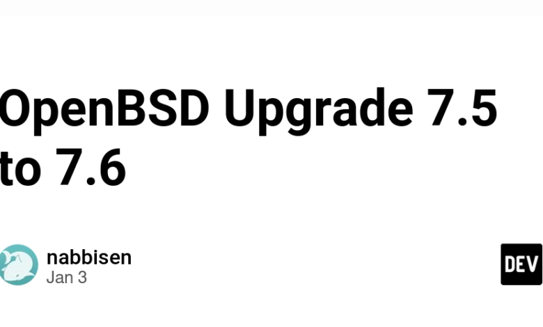 OpenBSD ارتقا 7.5 به 7.6 OpenBSD ارتقا 7.5 به 7.6