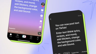 TikTok ویژگی جدید پست مبتنی بر متن را ارائه می کند