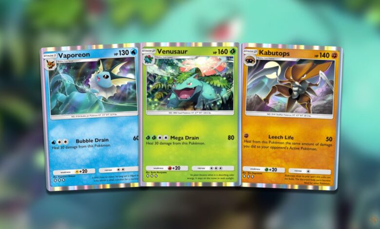 بهترین کارت های پوکمون که می توانند خود را در Pokemon TCG Pocket درمان کنند بهترین کارت های پوکمون که می توانند خود را در Pokemon TCG Pocket درمان کنند
