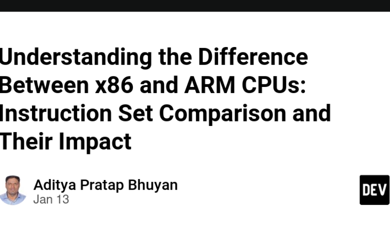 درک تفاوت بین پردازنده های x86 و ARM: مقایسه مجموعه دستورالعمل ها و تاثیر آنها درک تفاوت بین پردازنده های x86 و ARM: مقایسه مجموعه دستورالعمل ها و تاثیر آنها