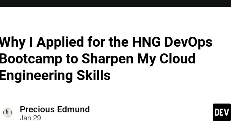 چرا من برای HNG DevOps Bootcamp درخواست کردم تا مهارت های مهندسی ابر خود را تیزتر کنم چرا من برای HNG DevOps Bootcamp درخواست کردم تا مهارت های مهندسی ابر خود را تیزتر کنم