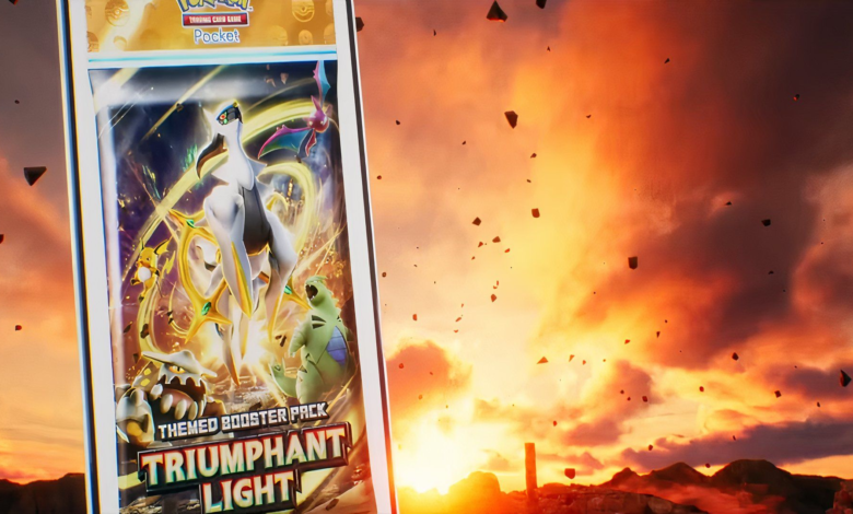 Pokemon TCG Pocket رسماً نور پیروزمندانه را فاش می کند ، فردا می آید Pokemon TCG Pocket رسماً نور پیروزمندانه را فاش می کند ، فردا می آید